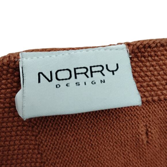 Norry Designs Baby Blanket 40" x 34" Brick Brown Bobble Pattern 100% cotton - Picture 3 of 5